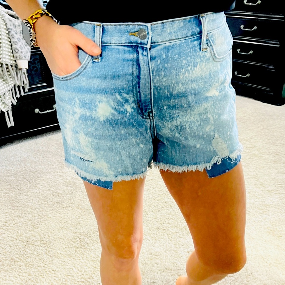 Aerie bleach washed perfect fit band shorts